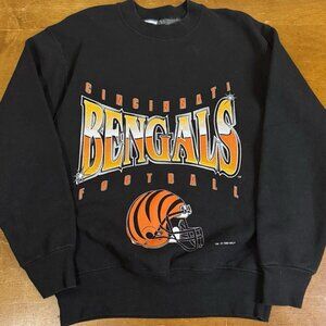 VTG Cincinnati Bengals Sweatshirt Mens  Black,NFL sweatshirt